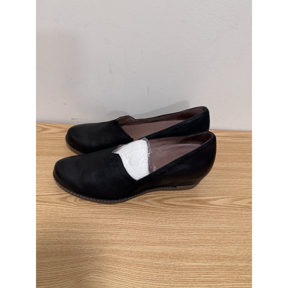 DANSKO LILIANA Burnished Teak Leather Wedge Shoe Pump Slip On 39 women 8.5 - 9 - Picture 3 of 9